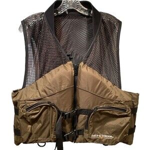 Field & Stream Fishing Kayaking Vest Jacket Flotation Aid Type III PFD 90Lb+ XL